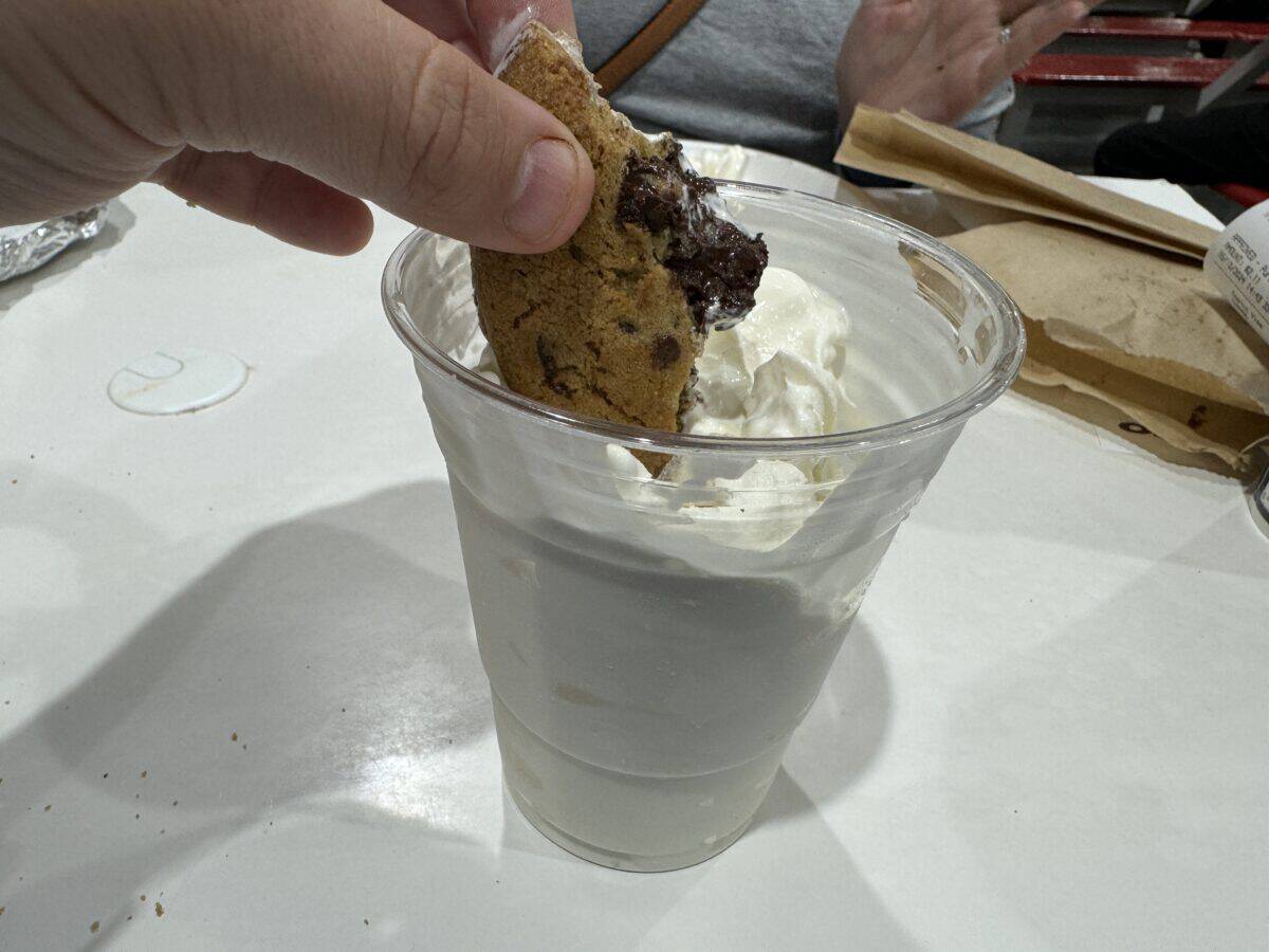 Costco Ice Cream with Cookie at Food Court