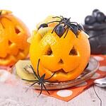 Jack-O-Lantern Fruit Salad