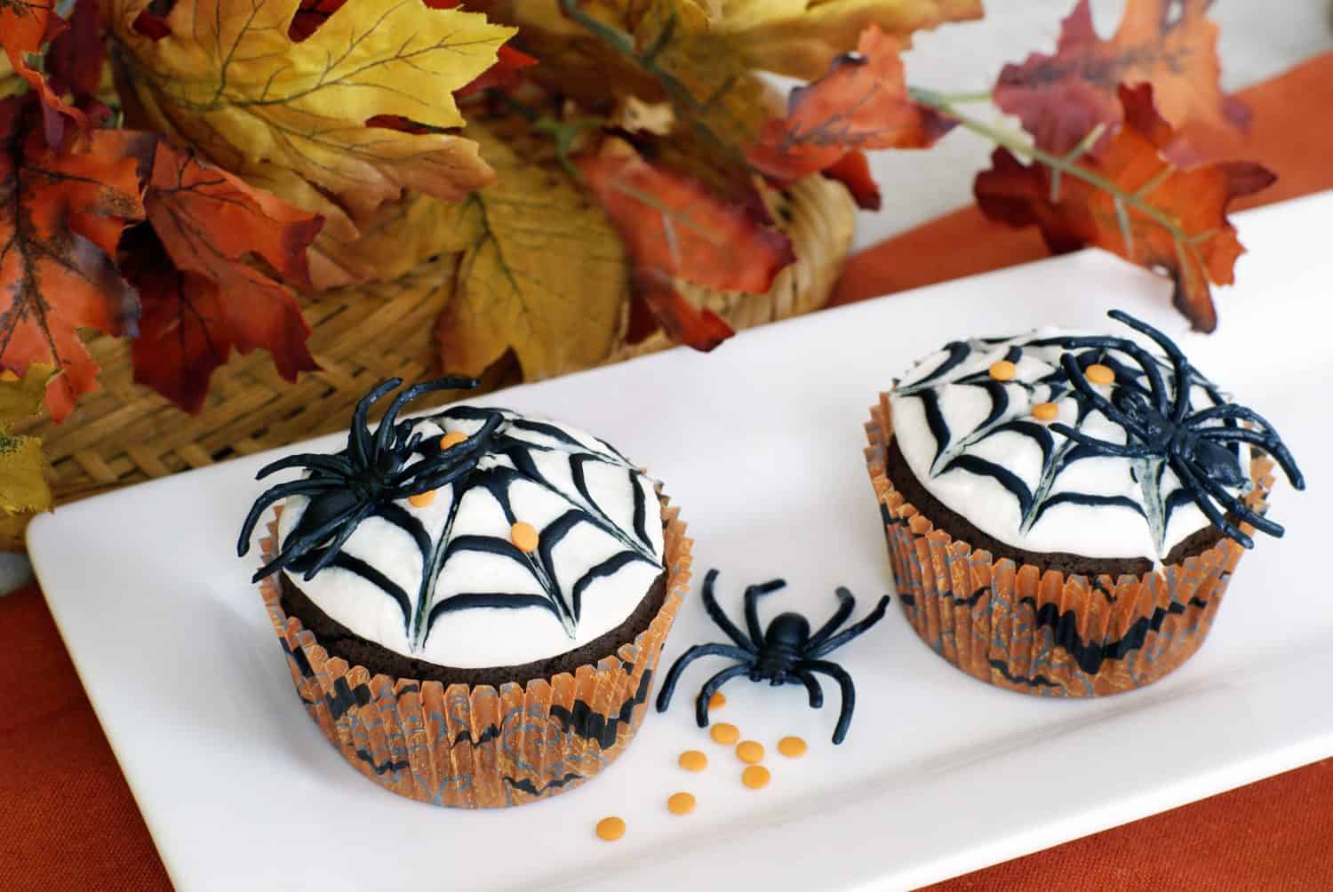 Spider Web Cupcakes