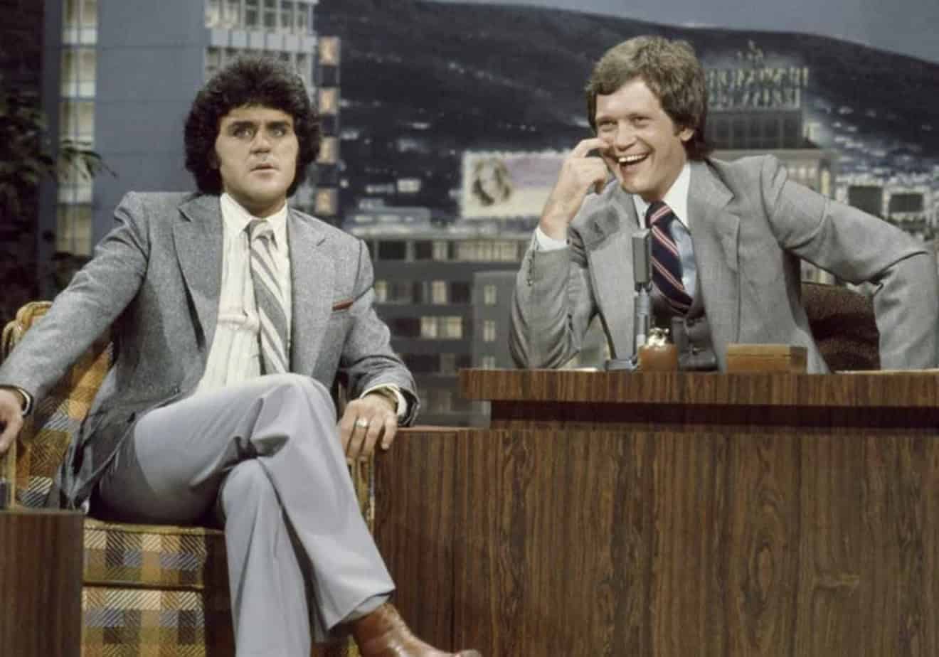 Jay Leno and David Letterman on a Talk Show, 1979