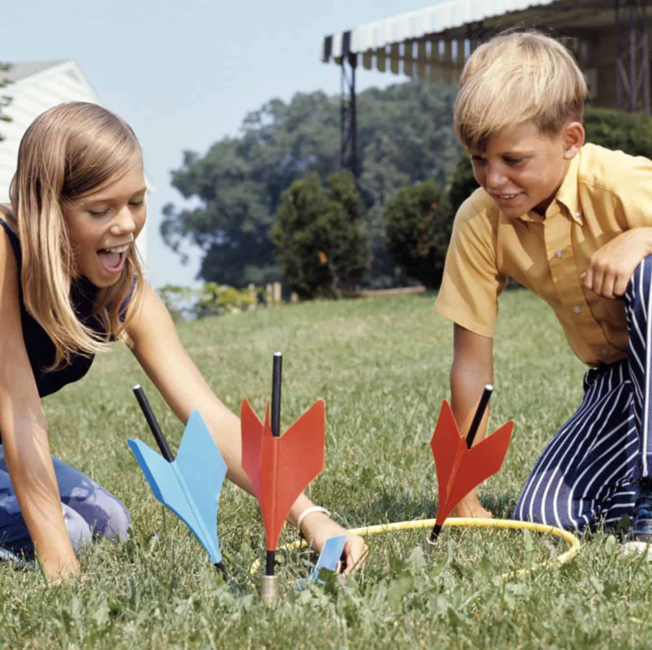 Playing Lawn Darts on a Summer Afternoon