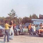 Teenagers Hanging Out With Classic Cars