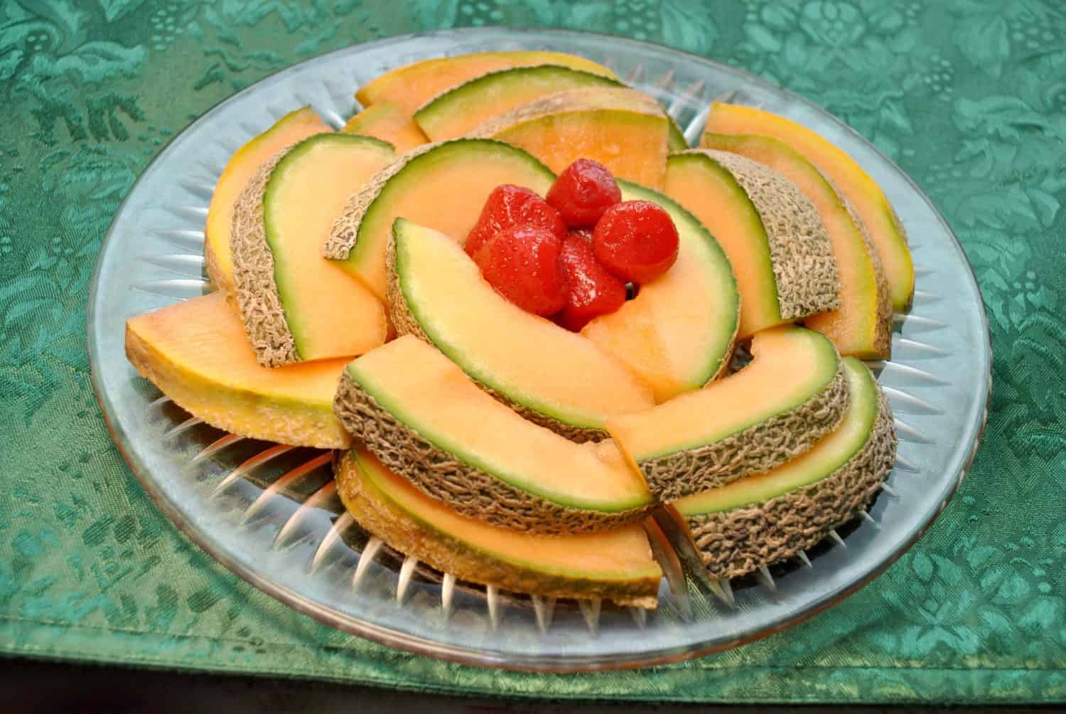 Good: Cantaloupes And Strawberries