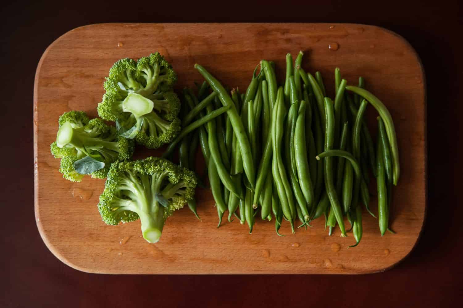Good: Cooked Broccoli And Green Beans
