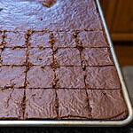 The Sheet Cake From a Pan