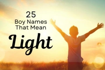 boy in sunshine - boy names that mean light