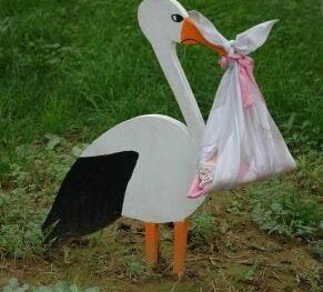 We don't come from Storks silly!