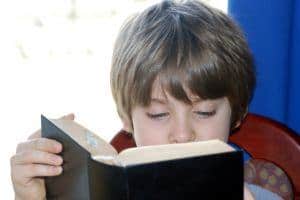 Child with the book