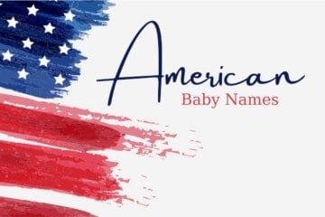 Flag with American Baby Names
