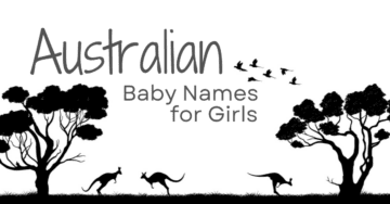 Australian baby names for girls on Australian background