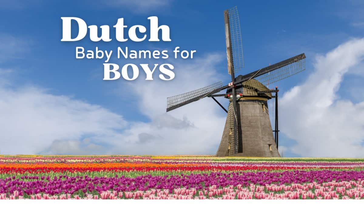 Dutch Baby Names for Boys