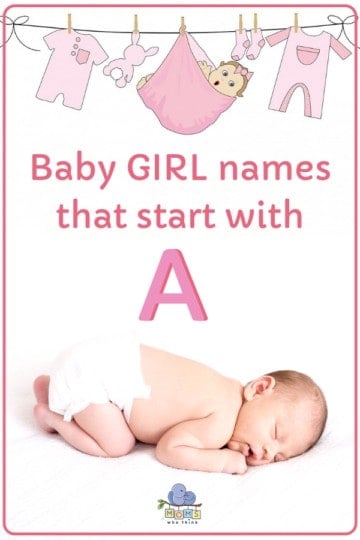 Baby Girl Names That Start With A