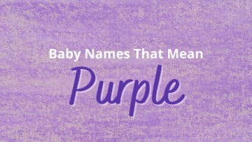 Baby Names That Mean Purple