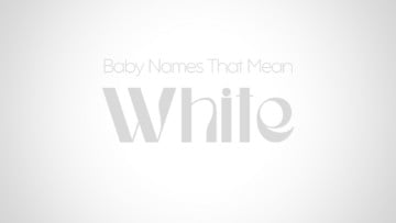 Baby Names That Mean White