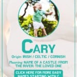 Baby boy name meanings - Cary