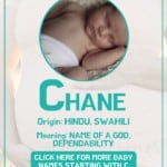 Baby boy name meanings - Chane