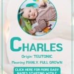 Baby boy name meanings - Charles
