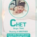 Baby boy name meanings - Chet