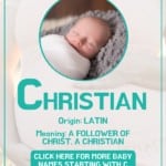 Baby boy name meanings - Christian