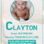 Baby boy name meanings - Clayton