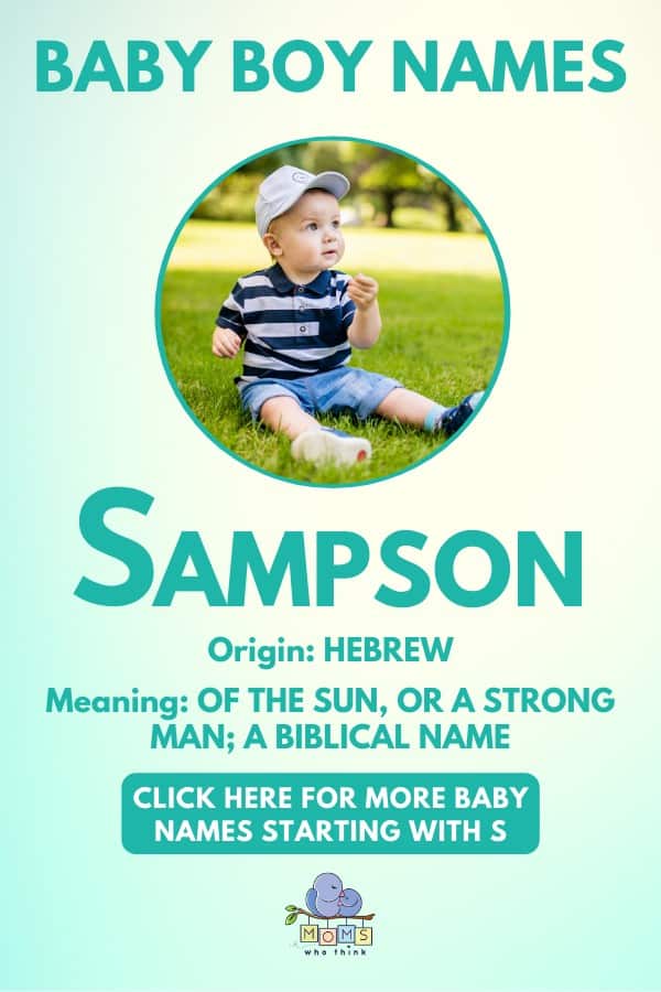 Baby boy name meanings - Sampson