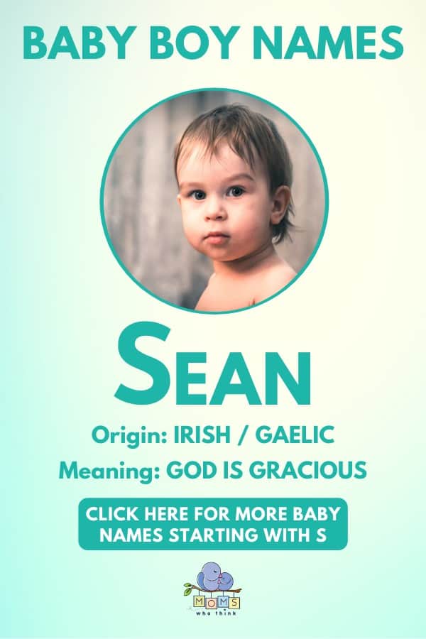 Baby boy name meanings - Sean