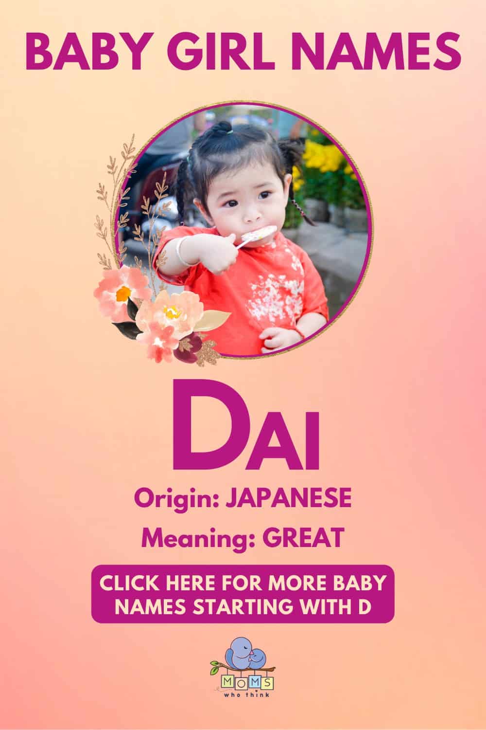 Baby girl name meanings - Dai