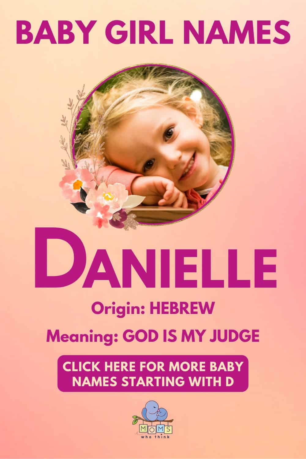 Baby girl name meanings - Danielle