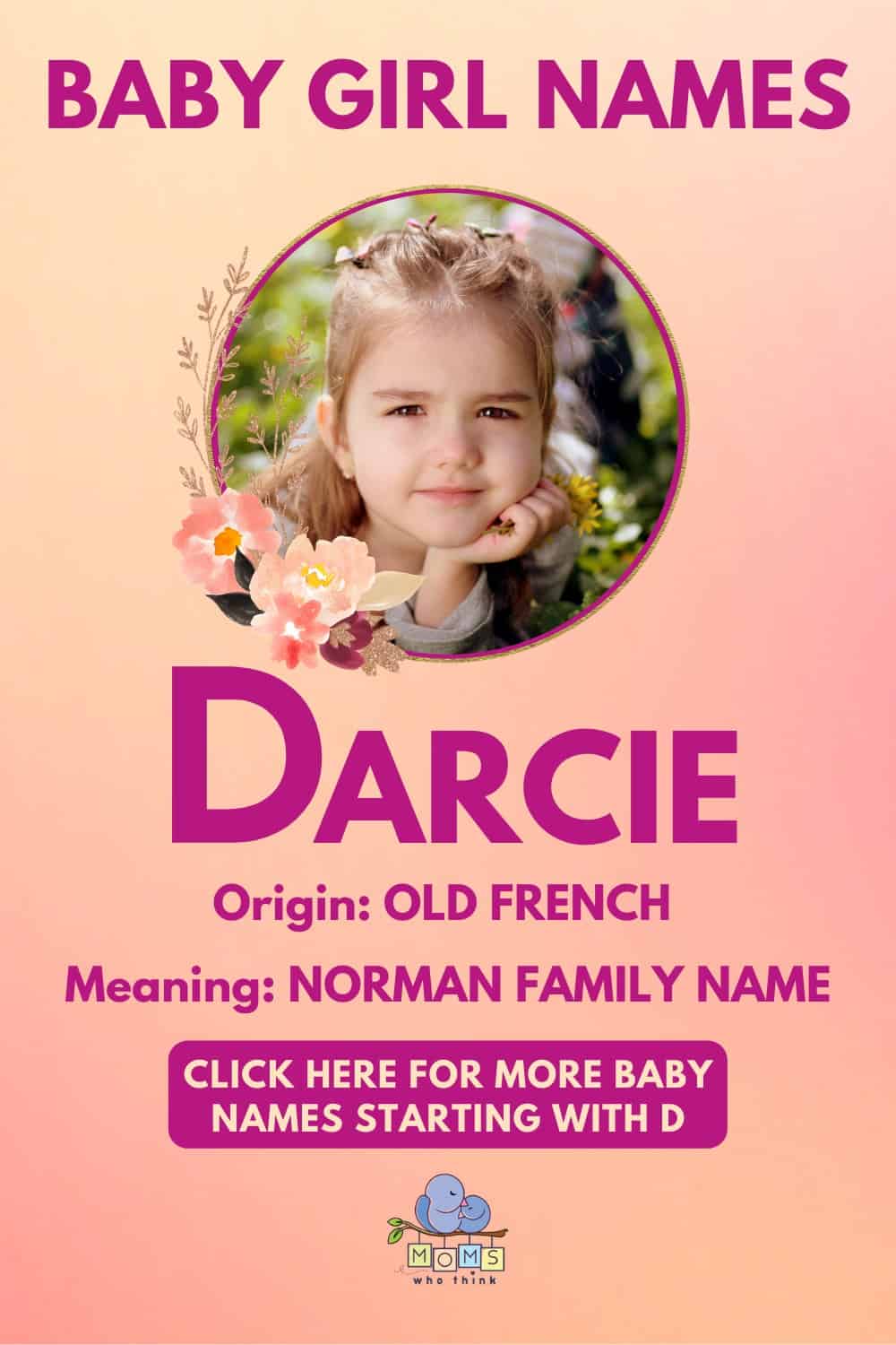 Baby girl name meanings - Darcie
