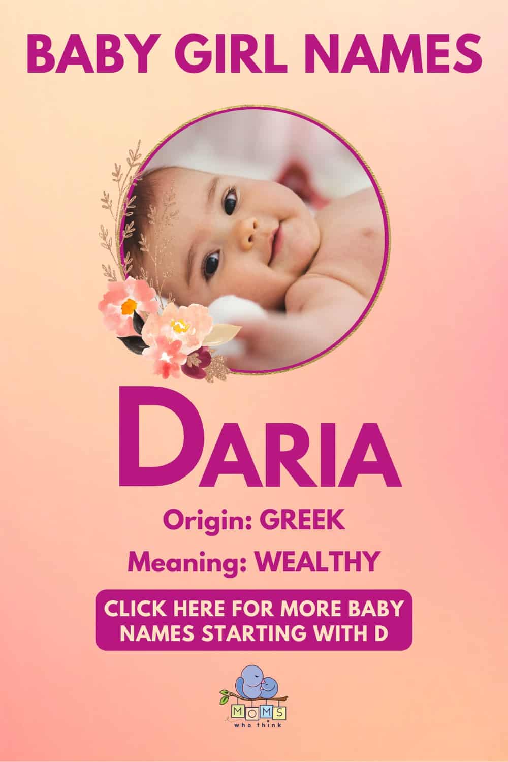 Baby girl name meanings - Daria