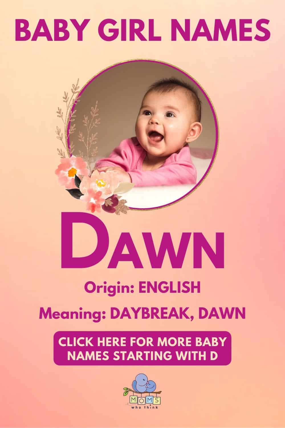 Baby girl name meanings - Dawn