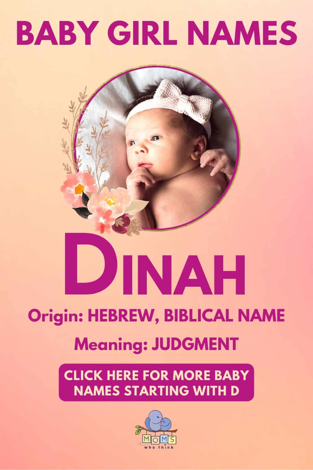 Baby girl name meanings - Dinah