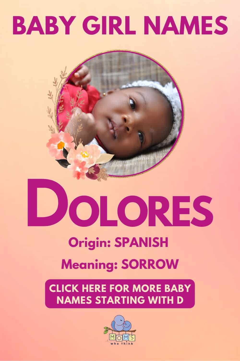 Baby girl name meanings - Dolores