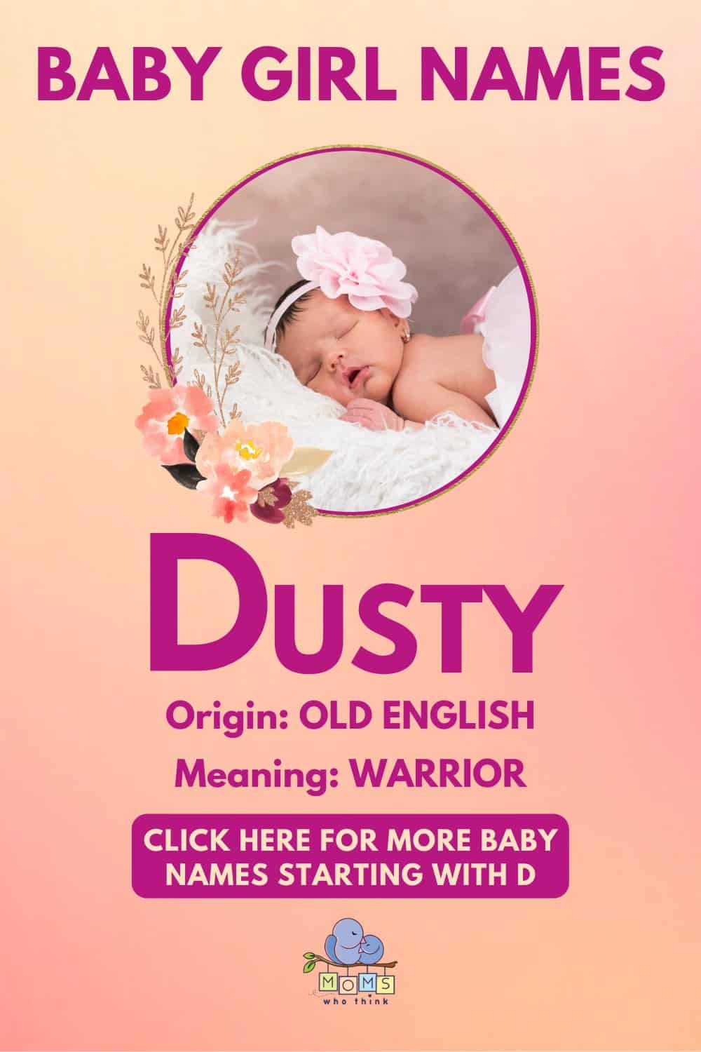 Baby girl name meanings - Dusty