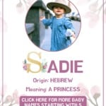 Baby girl name meanings - Sadie