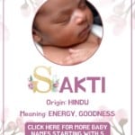 Baby girl name meanings - Sakti