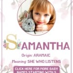 Baby girl name meanings - Samantha