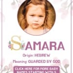 Baby girl name meanings - Samara