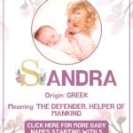 Baby girl name meanings - Sandra