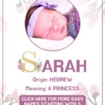 Baby girl name meanings - Sarah