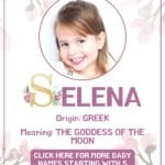 Baby girl name meanings - Selena
