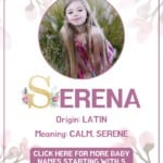 Baby girl name meanings - Serena