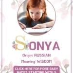 Baby girl name meanings - Sonya