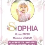 Baby girl name meanings - Sophia
