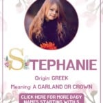 Baby girl name meanings - Stephanie