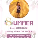 Baby girl name meanings - Summer
