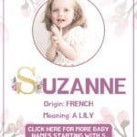 Baby girl name meanings - Suzanne