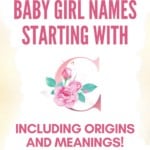 Baby girl names starting with C