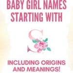 Baby girl names starting with S