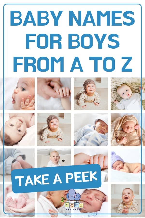 Baby names for boys from A to Z